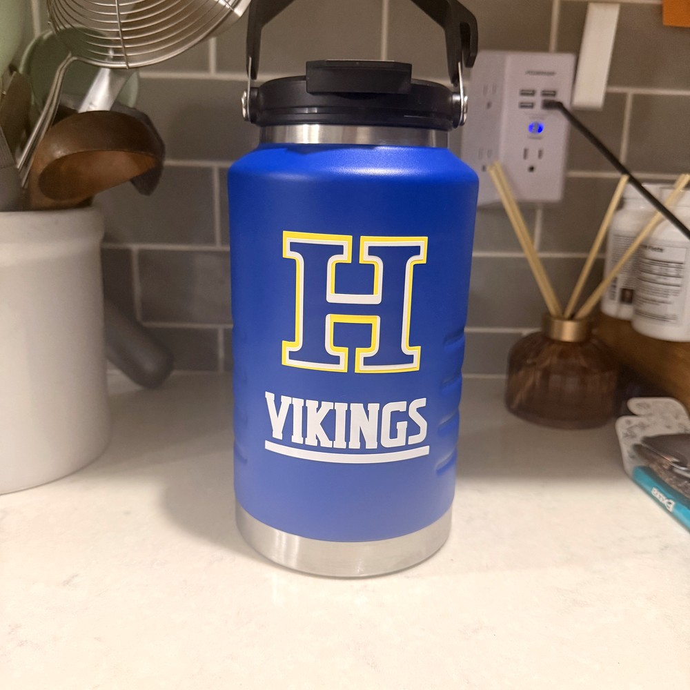 Custom Vikings vinyl tumbler by Sweetly Made Co.