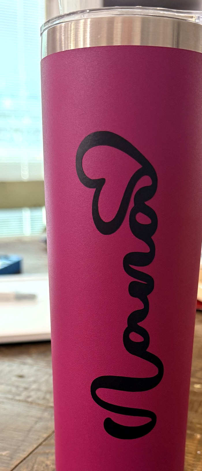 Personalized 'Nona' vinyl tumbler by Sweetly Made Co.